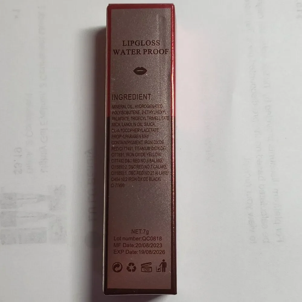 NEW Aliver Wine Lip Tint Liquid Matte #RD01 Shiraz Red